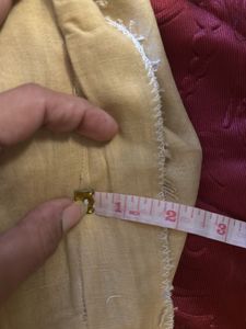 Elegant Beige Kurti with Gold Detail