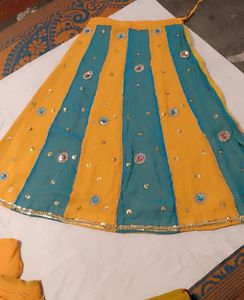 Haldi Lahenga Choli Fabric And Dupatta