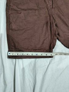 Lyocell Brown Shorts