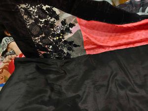 Beautiful Designer Saree Two Colour Net Design