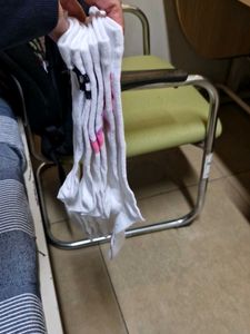 White Socks Calf Length For Women