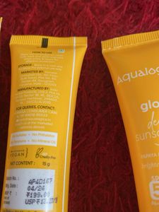 Glow Dewy Sunscreen SPF 50 Pa Aqualogica
