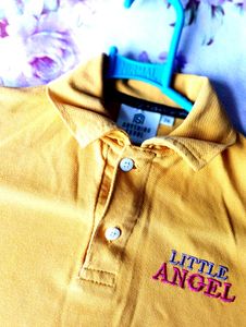 Little Angel Yellow Polo Shirt