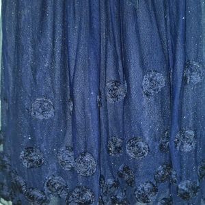 Navy Blue Girls Dress, 34 inch bust