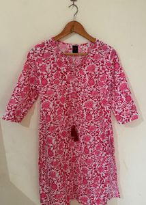 Floral Print Kurta xs