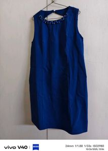 Blue Sleeveless Dress