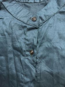 Mandarin Collar Casual Shirt Size Small