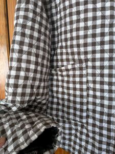 Quilted Checkered Jacket 🤎