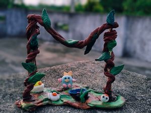 Handmade Clay Figure Diorama