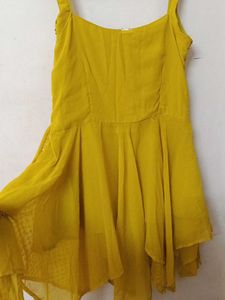 Yellow sharara Suit Set