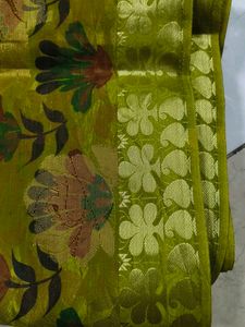 Floral Patterned Fabric Piece