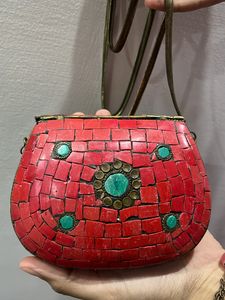 Beautiful Red Ethnic Bag