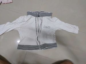Dolce & Gabbana Striped Zip-Up Top