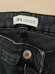 Zara Skinny Fit Cropped Denim