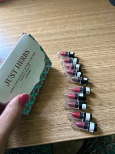 Just Herbs Herb Enriched Ayurvedic Lipstick Micro Mini Kit-10 Shades Unused