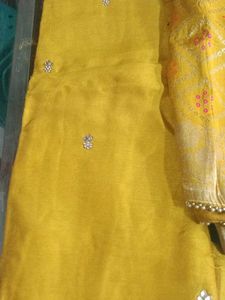 Yellow Embellished Salwar Kameez