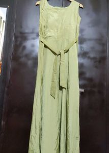 Lime Green Party Wear Dress For 32 Bust