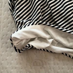 h&amp;m Striped One-Shoulder Top