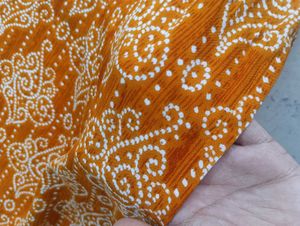 Orange Printed Dress