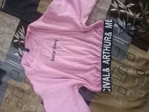 Pink End of Story Crop Top