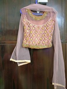 Crop Top Lehenga 🤎 Price Dropped ❗