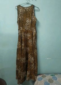 Leopard Print Party Wear Dress