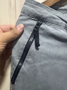 Stone Island Grey Straight Fit Easy Pants