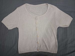 Cute Button-Front Top