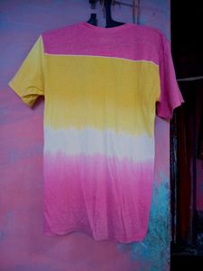 Pink &amp; Yellow Tie-Dye Tee