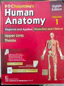 BD Chaurasia Anatomy Volume 1 And 2  Textbook