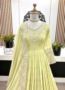 New Standard Beautiful Pakistani Gown Dress Inpote