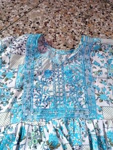 Embroidery Chikan Top