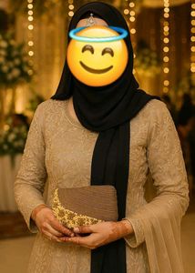&#34;Hand Embroider Golden Clutch&#34; ( Free lipstick) 😘