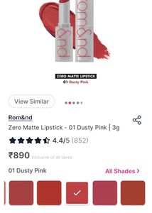 Rom Nd Lipstick Dusty Pink At Flat 55%off