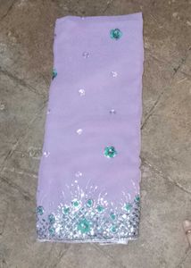 Beautiful Party Wear Saree With Blouse