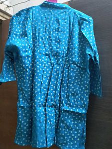 Elegant Blue Printed Kurta