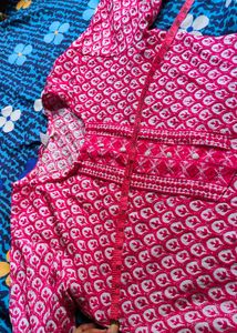 Pink Printed Kurti