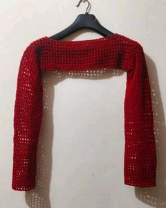 Crochet Red Shrug