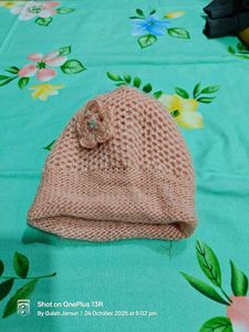 Peach Knit Beanie