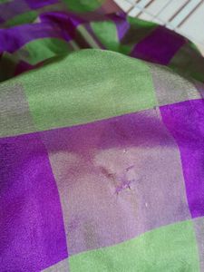 Checked Saree