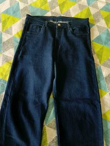High Rise Blue Jeans
