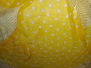 Pink Floral &amp; Yellow Polka Dot Sarees