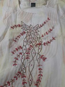 Embroidered Floral Detail Top