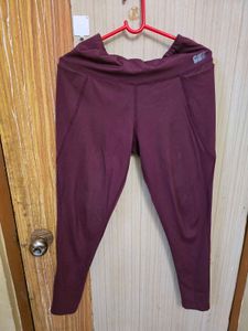 Souled Store Maroon Tights