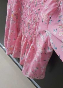 Pink Floral Top From Brand MAX