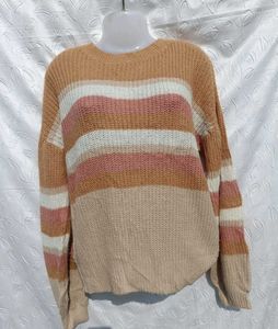 Stylish Striped Knit Sweater