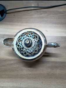 vintage Wiskemann silver-plated teapot