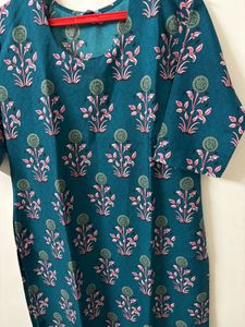 Floral Print Kurta