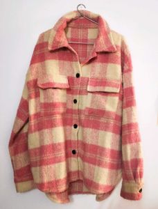 SAVANA Pink Plaid Jacket/ Coat