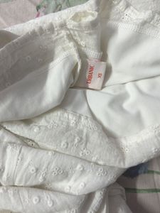 White Long Sleeve Mini Dress